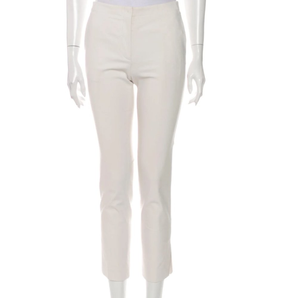 Helmut Lang White Straight Pants